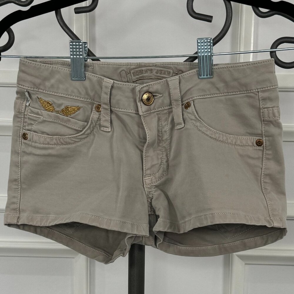 Women's Robin's Jeans khaki short shorts size 24
